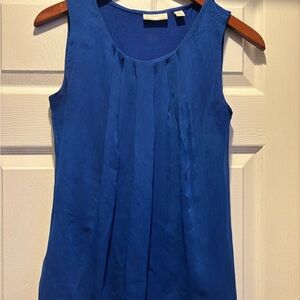 New York & Company Royal Blue Sleeveless Blouse